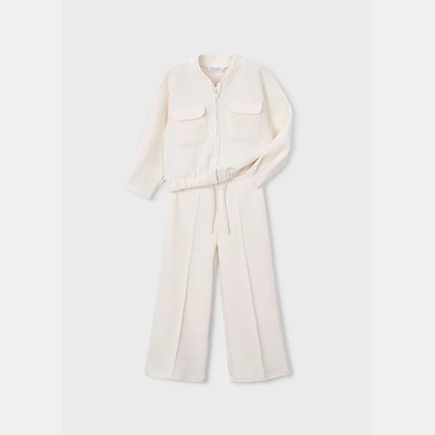 Mayoral Анцуг пике в цвят бяло за мини момиче Mayoral