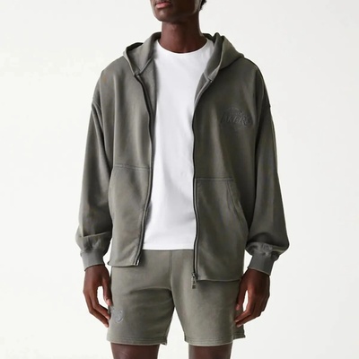 New Era NBA Washed Full-Zip LA Lakers Grey