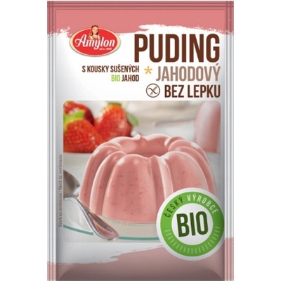 AMYLON BEZGLUTÉNOVÝ BIO PUDING S JAHODOVOU PRÍCHUŤOU 40 g