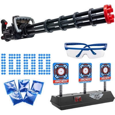Export Minigun automatická puška čierna na gélové guličky RS506 + elektronický terč