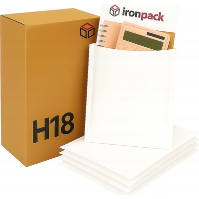 Bublinková obálka Ironpack H18 bílá, 100 ks