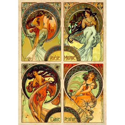 D-Toys Alfons Mucha Umění 1000 dílků