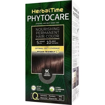 Image 1 of Herbal Time Phytocare Боя за коса, 5C Златист кестен