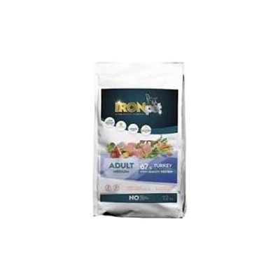 IRONpet Dog Adult Medium Turkey Krůta 2 x 12 kg