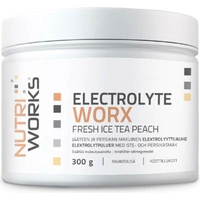 NutriWorks Electrolyte worx broskyňový ľadový čaj 300 g