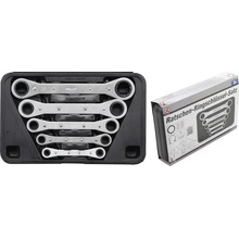 BGS technic Očkové ráčnové klíče Kraftmann 1/4" - 11/16", palcové přepínatelné sada 5 dílů BGS 1449
