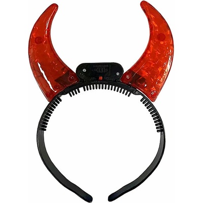 Čertovské rohy červené krystal svítící LUMA – Zboží Dáma