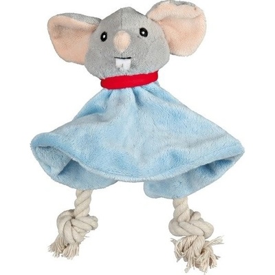Trixie King of Dogs plyšová myš LEOPOLD s šustícím tělem 18 cm