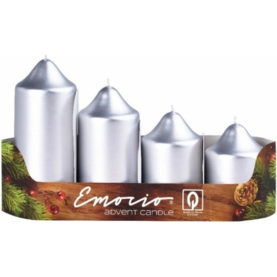 Bolsius Pillar Advent 60/80/100/120×48 mm 4 ks