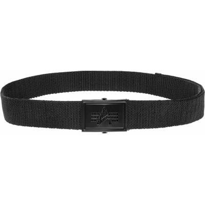 Alpha Industries opasek Heavy Duty Logo Belt black/black