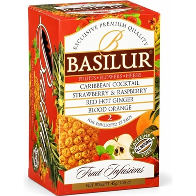 Basilur Fruit Infusions Assorted Volume II. Fruit Infusions Assorted Volume II. přebal 25 x 1,8 g