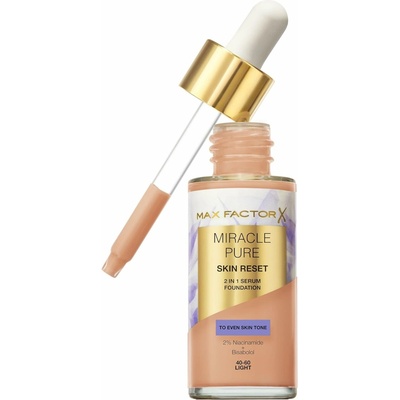 Max Factor Miracle Pure Skin Reset 2in1 Serum Foundation 40-60 Light 30 ml