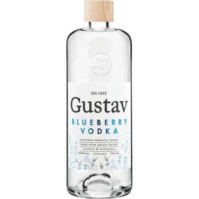 Gustav Blueberry Vodka 40% 0,7 l (holá láhev)