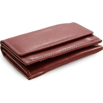 Burgundy dámská kožená mini peněženka 511-4392A-34