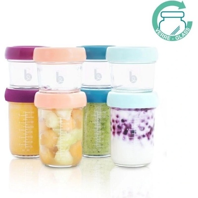 Babymoov Skleněné misky s víčky Multiset 4 x 100 ml + 4 x 220 ml 8 ks – Zbozi.Blesk.cz