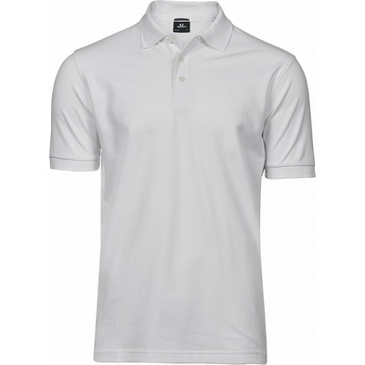 Tee Jays Luxusní pánské strečové piqué polo na tělo bílá