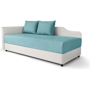 Мебели КАМБО Диван-лежанка Тара тюркоаз и бала еко-кожа Soft 31 Melva 70