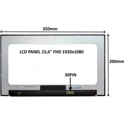 LCD PANEL 15,6" FHD 1920x1080 30PIN MATNÝ IPS / BEZ ÚCHYTŮ 77042505