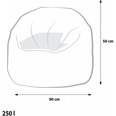 Ecopuf SAKWA M polyester NC16 Tmavo sivá