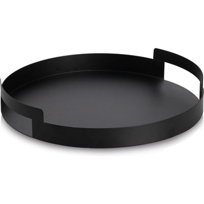 ZELLER Servírovací tác kovový černý průměr 33cm