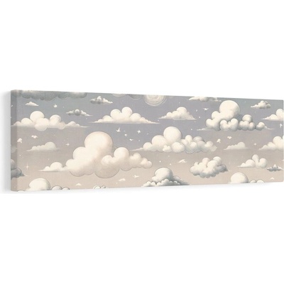 Obraz nebe plné obláčků - 120x40