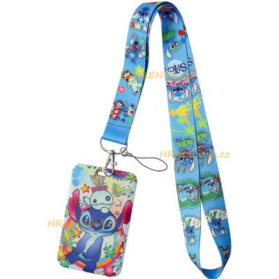 Šňůrka na krk 25415 s cedulkou na ID Lilo a Stitch