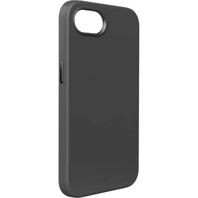 PURO Liquid Silicon Cover "ICON MAG PRO" с Magsafe, метални бутони и пръстен на камерата за iPhone 16E, черен (PUIPCSE25ICONMPBLK)