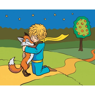 zuty Malování Podle Čísel Malý Princ Objímá Lišku 80 x 100 Cm Plátno Rám