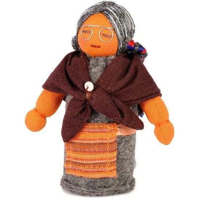 Dolls4Tibet Tibetská hadrová Babička 10 cm