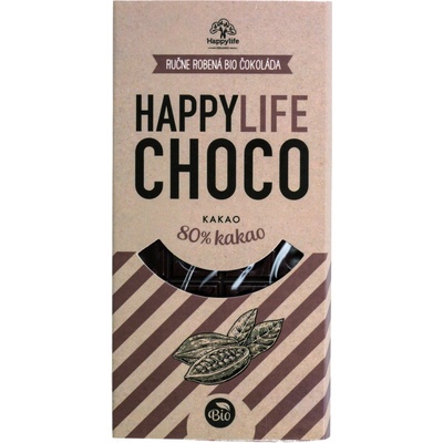 HAPPYLIFE CHOCO – Čokoláda 80% Bio 70 g