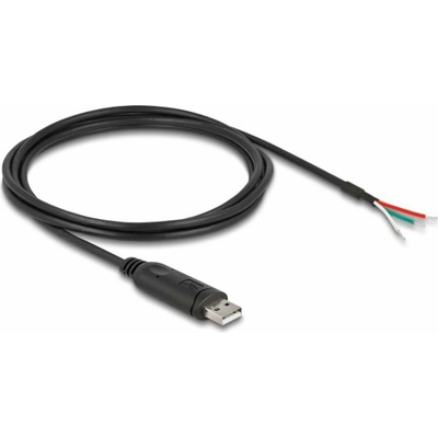 Delock 63509 USB 2.0 USB-A zástrčka, otvorené konce 2m černý