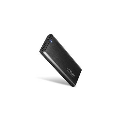 AXAGON EEM2-SB2, USB-C 3.2 Gen 2 - M.2 NVMe & SATA SSD kovový RAW box, bezšroubkový, černý
