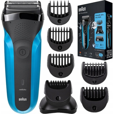 Braun Series 3 310BT černá/modrá