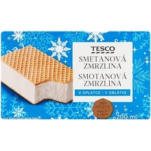 Tesco Smotanová zmrzlina v oblátke 200 ml