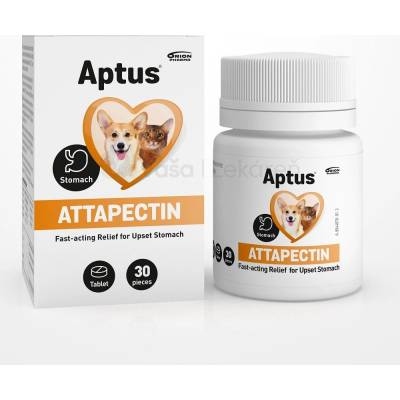 Aptus Attapectin Tablety proti akútnej hnačke u psov a mačiek 30 tabliet