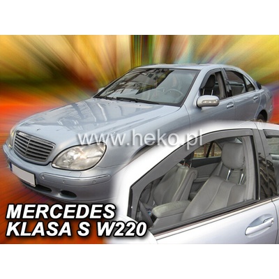 Deflektory Mercedes Class S W220 1998-2005 predné