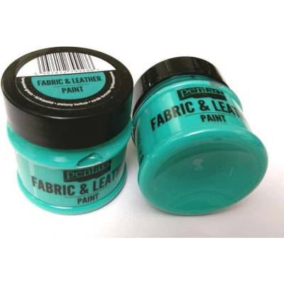 Kůže a textilní barva tyrkys zelený 50 ml