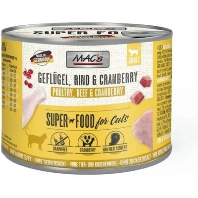 MAC's Cat hydina a brusnica 200 g