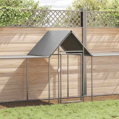 vidaXL Klec pro kuřata 9 × 1 × 1,5 m pozinkovaná ocel stříbrná 9799.144561