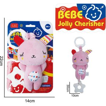 Image 1 of Armtoys ПЛЮШЕНА ДРЪНКАЛКА ЗА КОЛИЧКА ЗАЙЧЕ