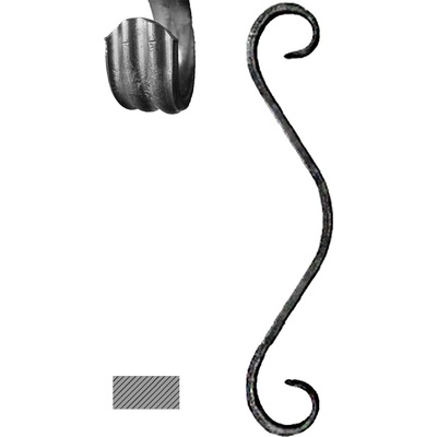 DOPRODEJ prvek 250 x 50 mm, 14 x 6 mm, základní rozkování
