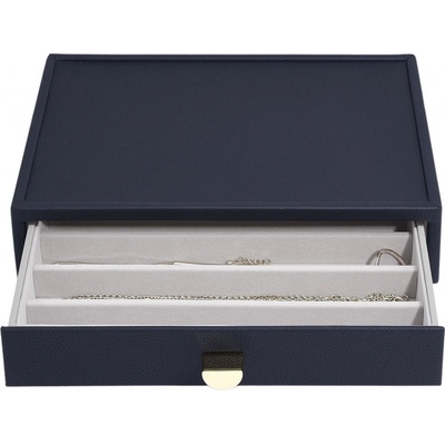 Stackers Pebble se zásuvkou Classic tmavomodrá