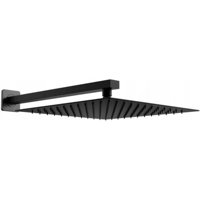 Mexen Slim дъждовен душ 25 x 25 см с душ рамо, черен - 79125112-70 (79125112-70)