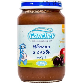 Ганчев пюре ябълки и сливи - 190 г