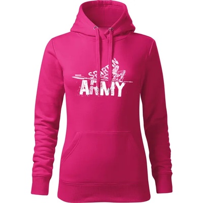 DRAGOWA дамски суитшърт с качулка Набис, розов, 320г/м2 (8499)