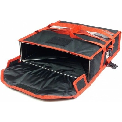 FURMIS Taška na pizzu na 2 krabice 400x400 mm, material Cordura, černá s červeným lemováním | FURMIS, T2M