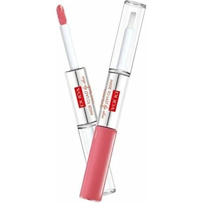 PUPA Milano Dlouhotrvající tekutá rtěnka Made To Last Lip Duo Liquid Lip Colour 011 Natural Brown 2 x 4 ml