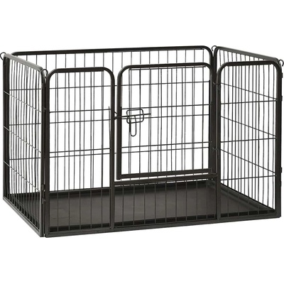 vidaXL Ohrádka pro psy ocelová černá 91,5 x 59 x 61 cm 9799.170575