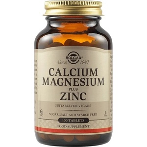 Solgar Calcium Magnesium Plus Zinc, 100 таблетки, Solgar
