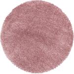 Ayyildiz Розов кръгъл килим ø 160 cm Fluffy - Ayyildiz Carpets (FLUFFY1601603500ROSE)